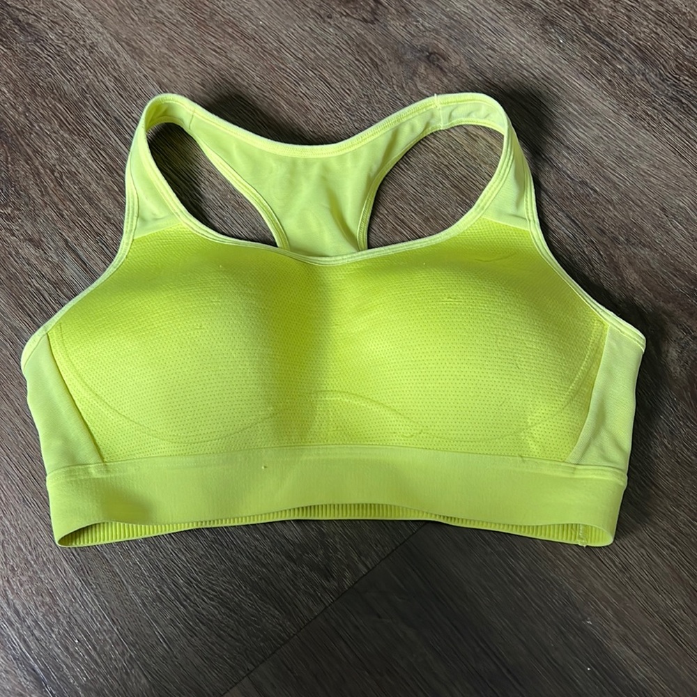Gymshark yellow medium sports bra
